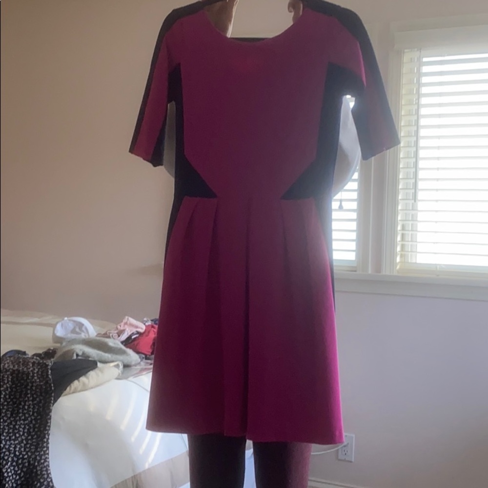 Amanda Uprichard Pink and Navy Dress